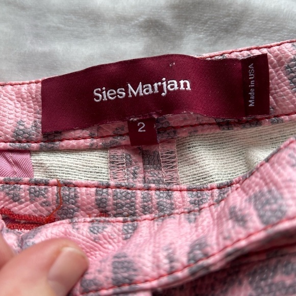 Sies Marjan pink reptile pants - Picture 3 of 12